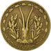 Estados da África Ocidental, 10 Francs, 1977, Alumínio-Níquel-Bronze