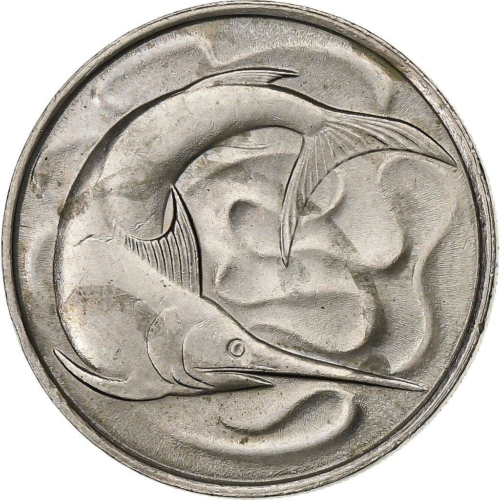 Singapore, 20 Cents, 1977, Singapore Mint, Copper-nickel, MS(65-70), KM:4