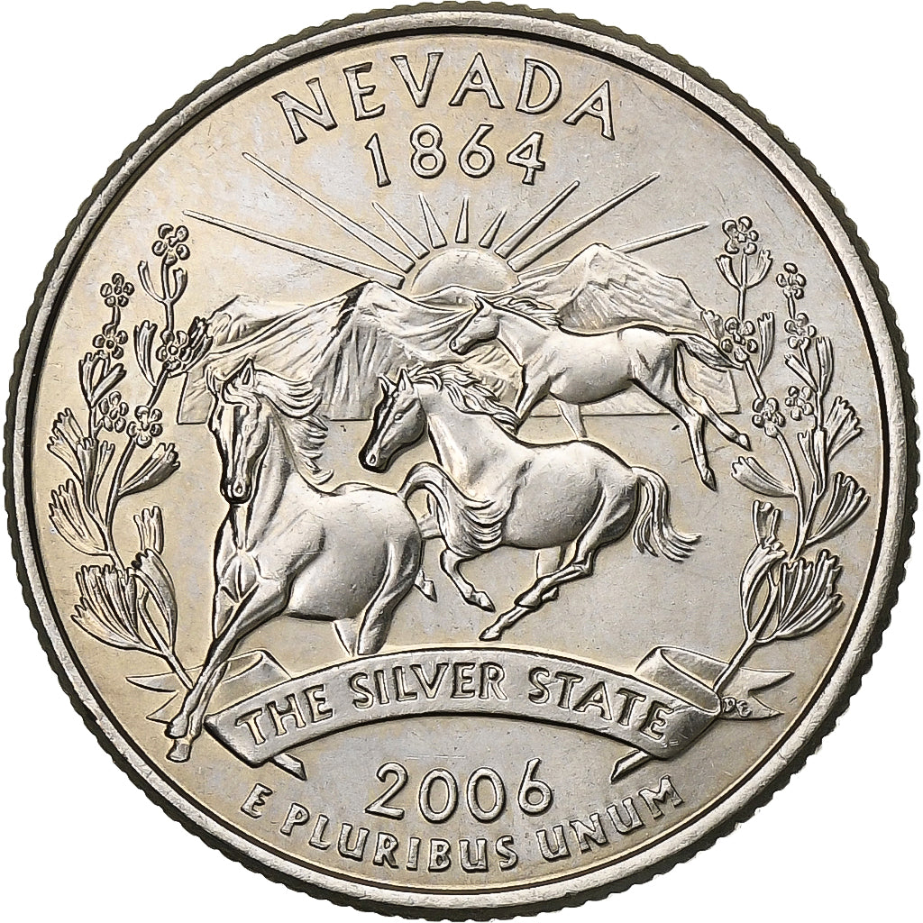 Estados Unidos da América, Quarter, 2006, U.S. Mint, Cobre Revestido a