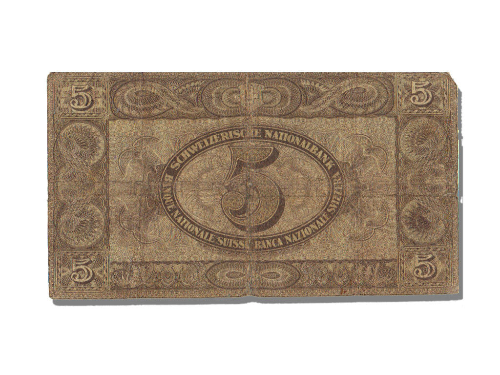 Banknote, Switzerland, 5 Franken, 1921, 1921-01-01, VF(20-25)