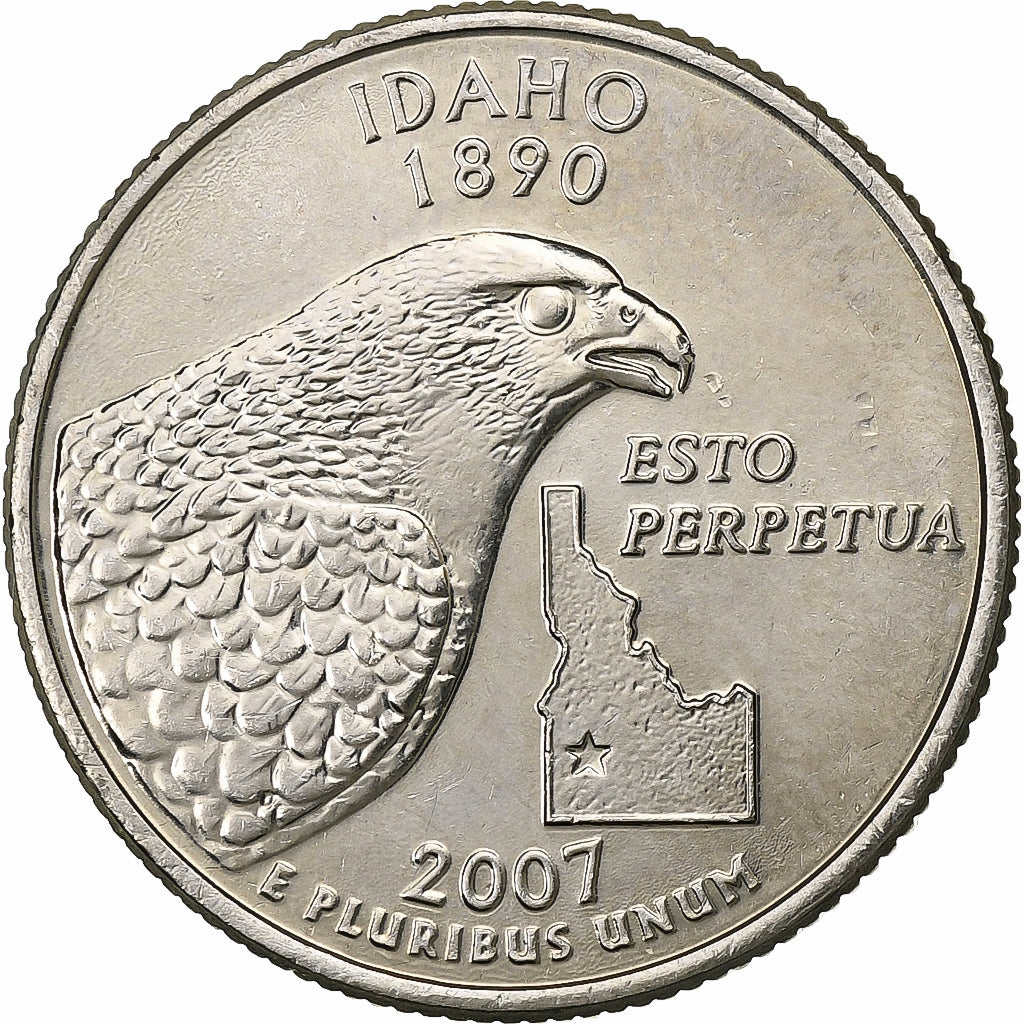 Estados Unidos da América, Quarter, 2007, U.S. Mint, Cobre Revestido a