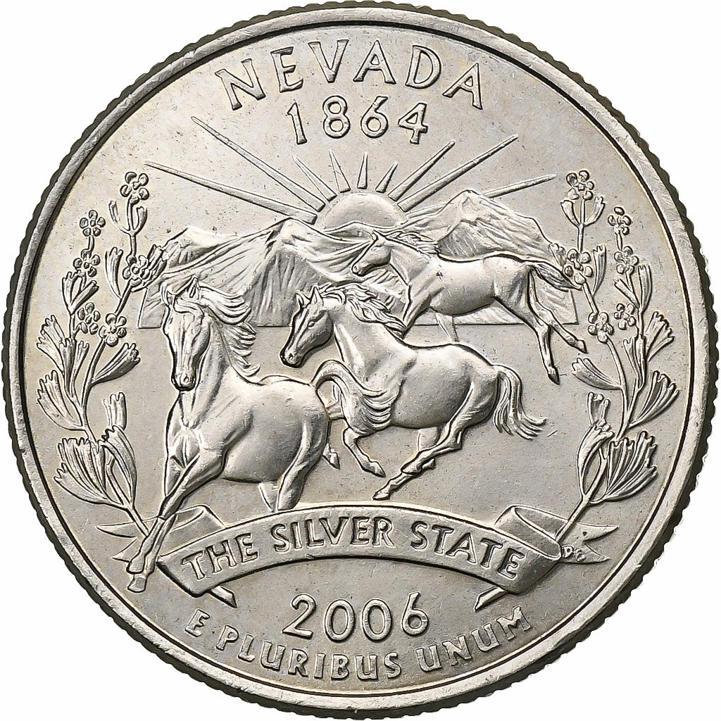 Estados Unidos da América, Quarter, 2006, U.S. Mint, Cobre Revestido a
