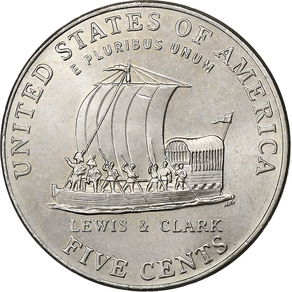 Estados Unidos, 5 Cents, Jefferson - Westward Expansion - Lewis & Clark