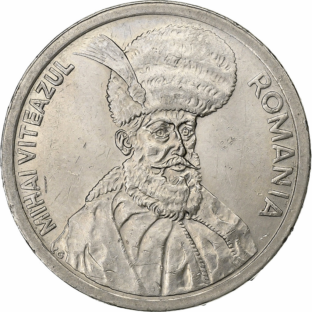 Romania, 100 Lei, 1994, Acciaio placcato nichel, BB, KM:111