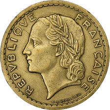 France, 5 Francs, Lavrillier, 1946, Aluminum-Bronze, AU(55-58), KM:888a.2