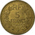 Francia, 5 Francs, Lavrillier, 1946, Alluminio-bronzo, BB, KM:888a.2