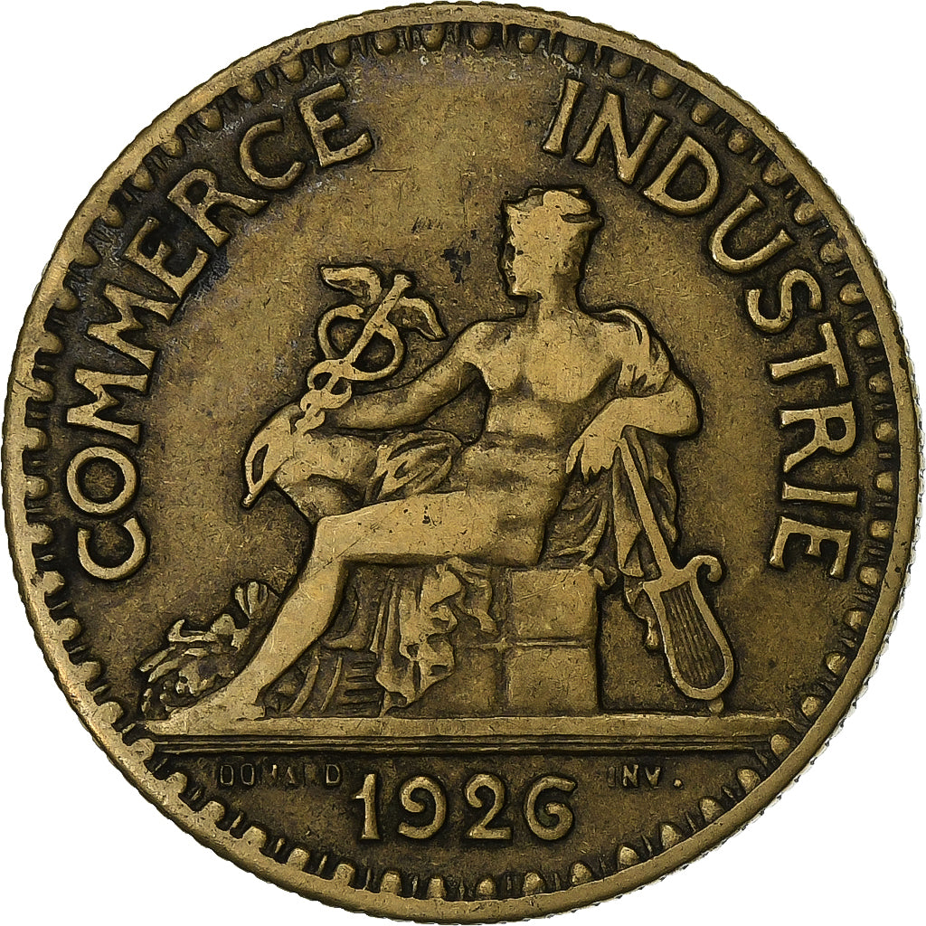 Frankrijk, 2 Francs, Chambre de commerce, 1926, Paris, Aluminum-Bronze, ZF