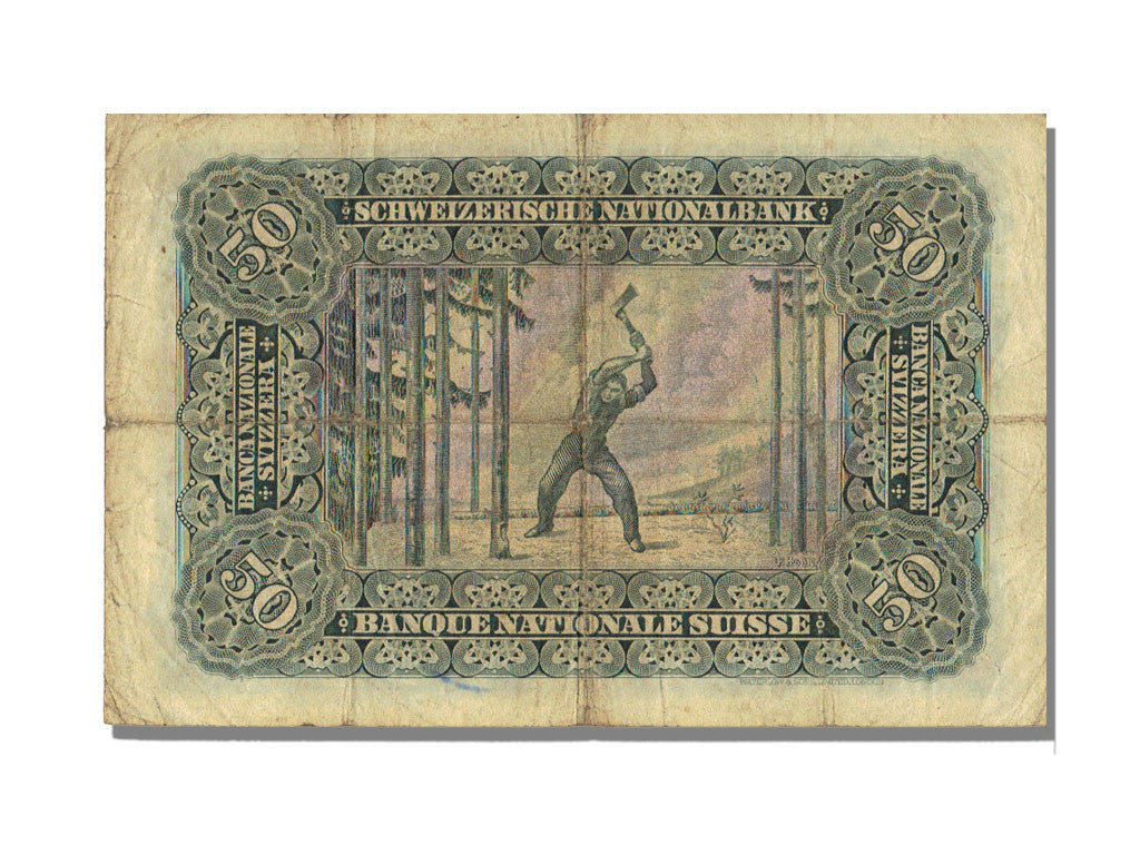Banknote, Switzerland, 50 Franken, 1940, 1940-02-15, VF(20-25)