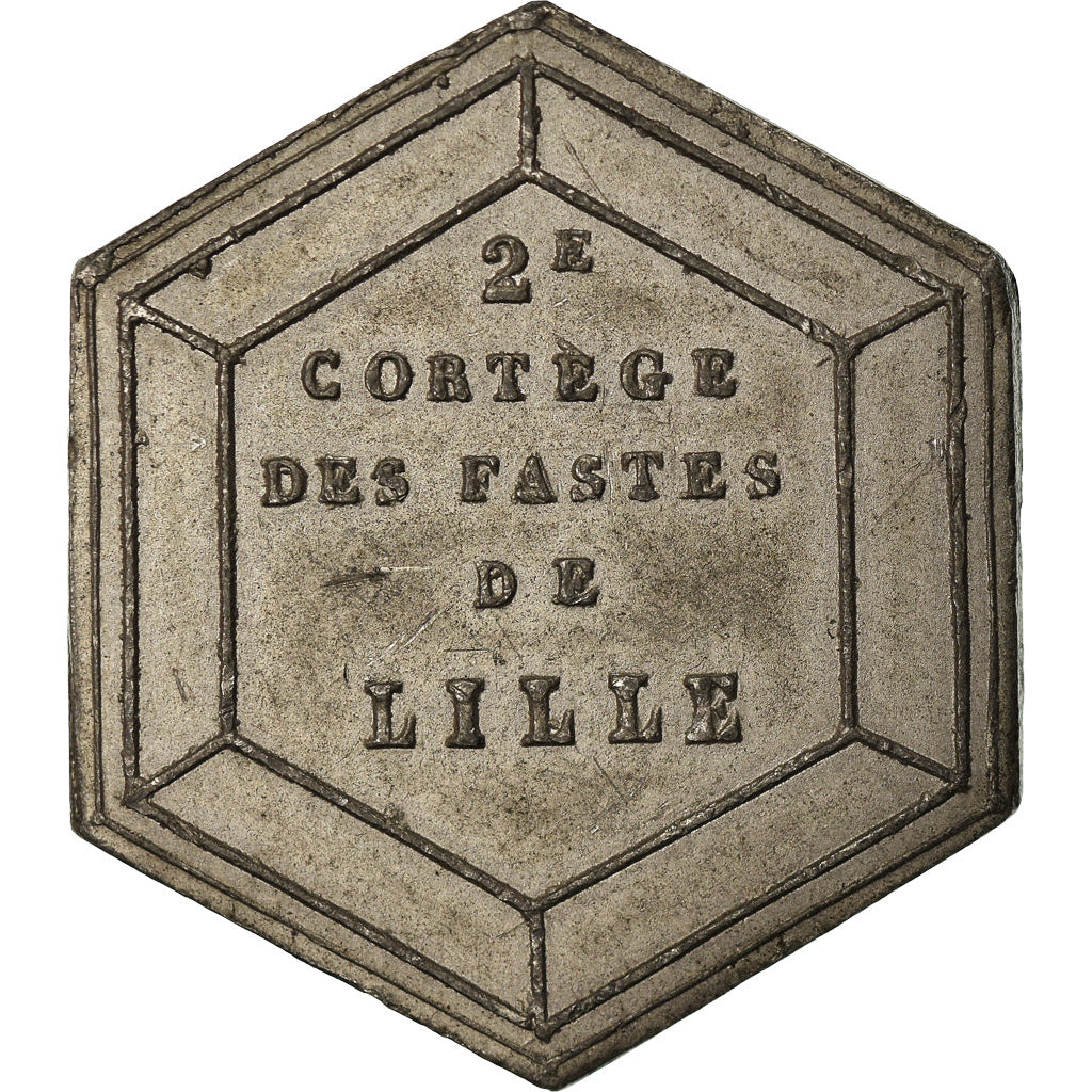 Francia, medaglia, 2ème Cortège des Fastes de Lille, Invalides de Travail