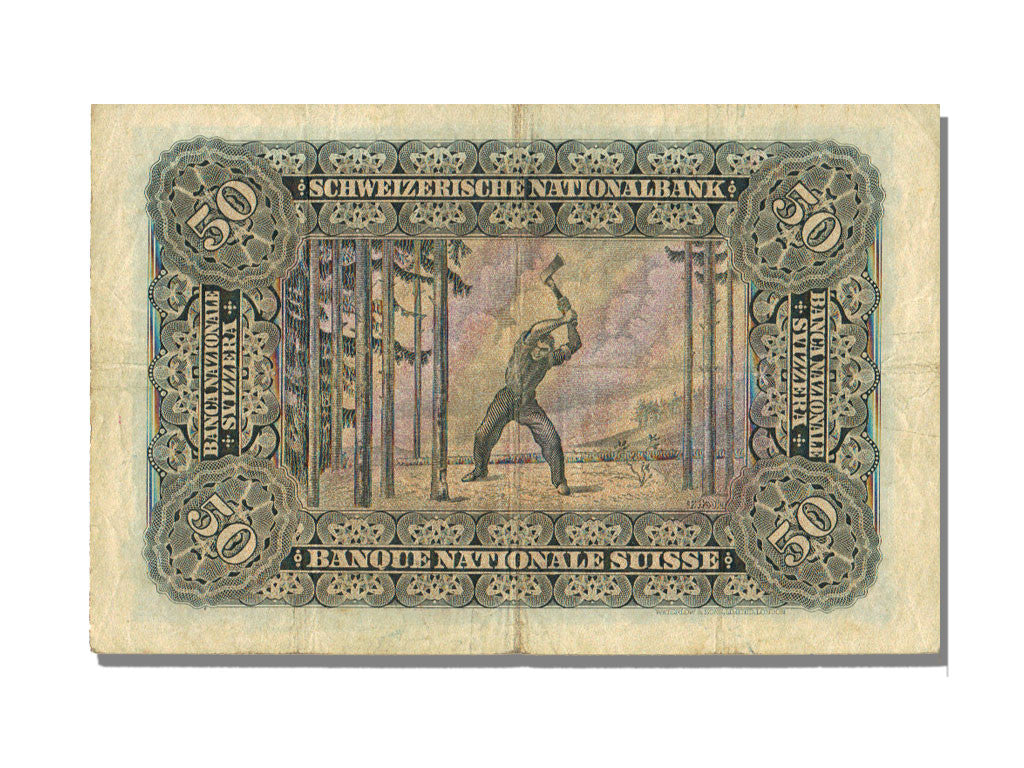 Banknote, Switzerland, 50 Franken, 1941, 1941-12-12, VF(30-35)