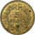 Francja, 5 Francs, Lavrillier, 1939, Aluminium-Brąz, VF(30-35), KM:888a.1