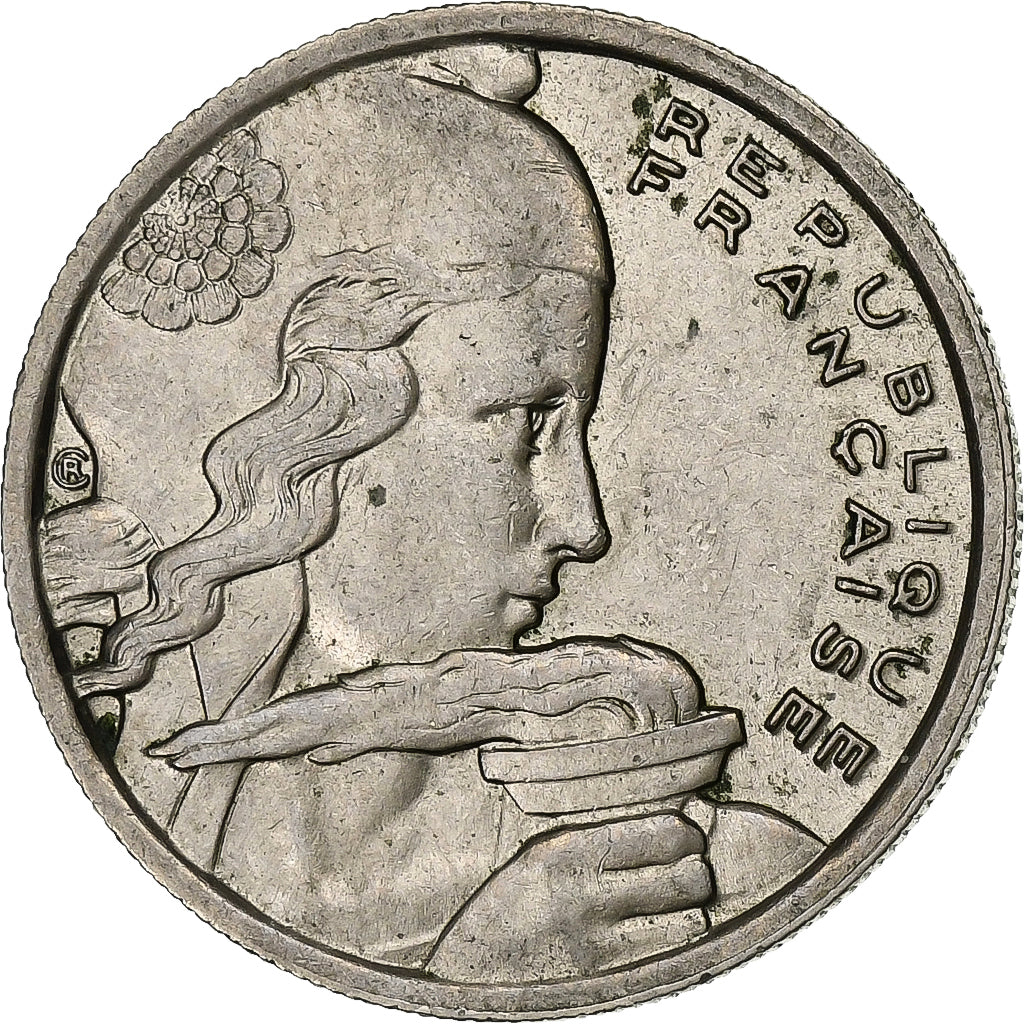 Frankreich, 100 Francs, Cochet, 1957, Beaumont - Le Roger, Kupfer-Nickel, SS