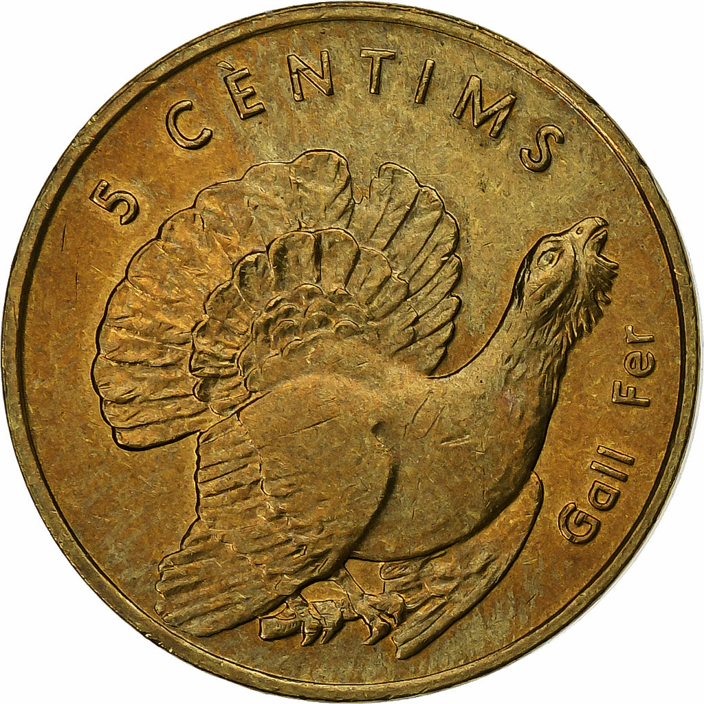 Andorra, 5 Centims, 2002, Brass, MS(64), KM:181