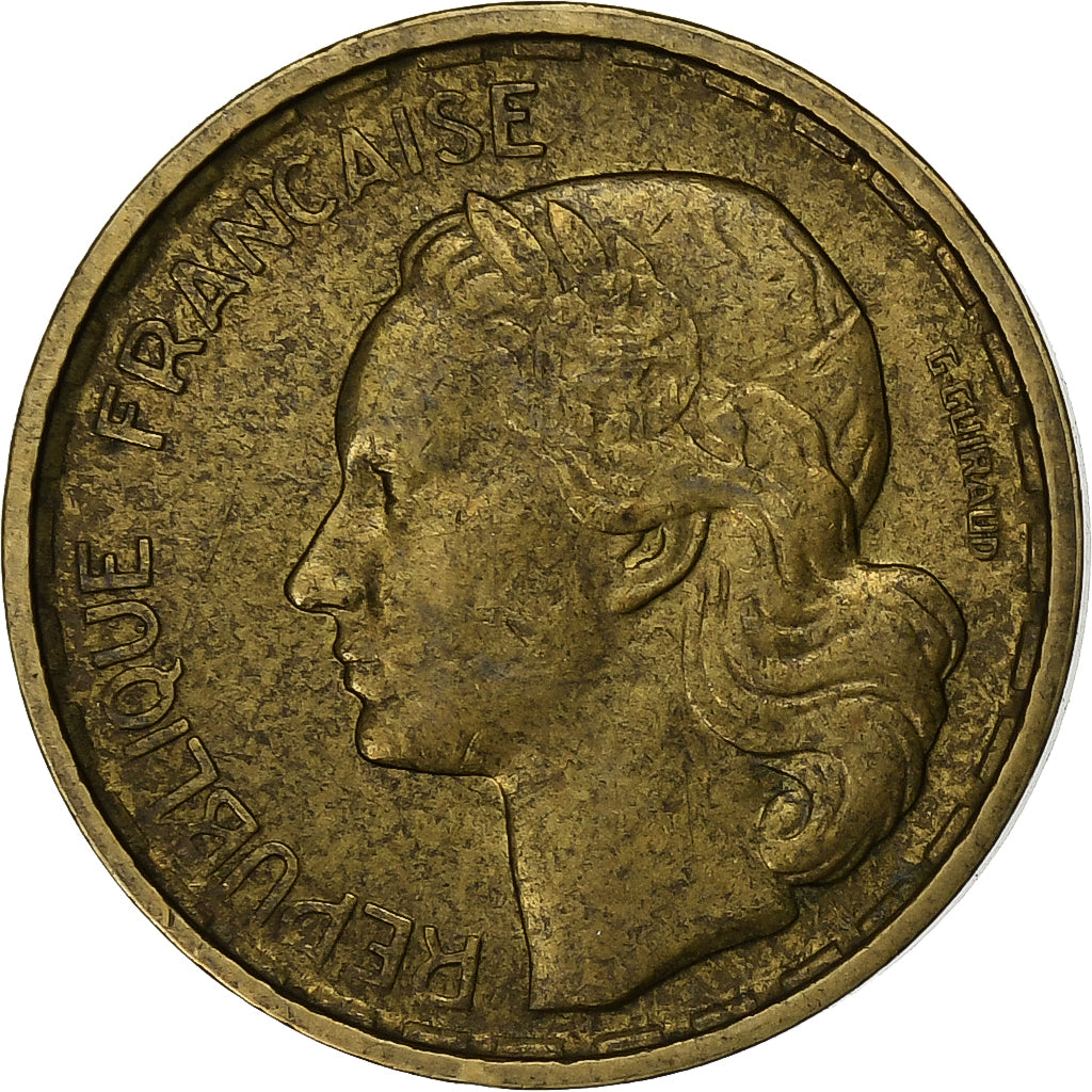 France, 10 Francs, Guiraud, 1951, Beaumont - Le Roger, Aluminum-Bronze