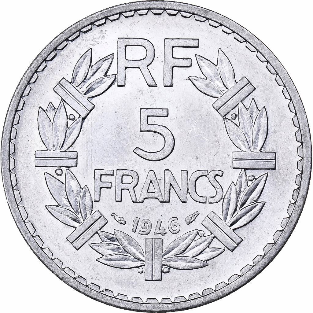 Frankreich, 5 Francs, Lavrillier, 1946, Paris, Aluminium, VZ, KM:888b.1