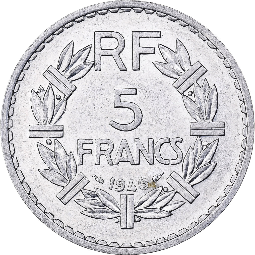 Francja, 5 Francs, Lavrillier, 1949, Paris, Aluminium, EF(40-45), KM:888b.1
