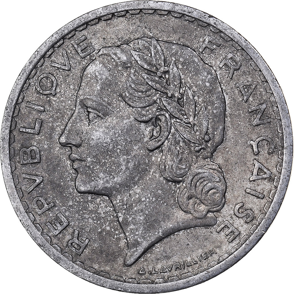 France, 5 Francs, Lavrillier, 1950, Beaumont - Le Roger, Aluminum, VF(20-25)