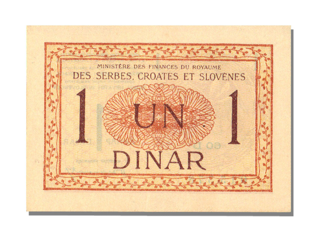 Billete, 1 Dinar, 1919, Yugoslavia, UNC