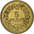 Francja, 5 Francs, Lavrillier, 1939, Aluminium-Brąz, EF(40-45), KM:888a.1