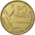 Frankreich, 20 Francs, Guiraud, 1951, Paris, Aluminum-Bronze, VZ, KM:917.1
