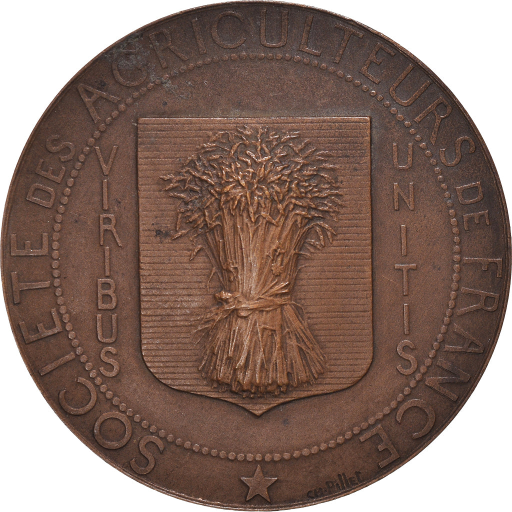 Francia, medalla, Société des agriculteurs de France, Pillet, MBC+, Bronce