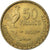 France, 50 Francs, Guiraud, 1952, Paris, Aluminum-Bronze, MS(63), KM:918.1