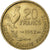 Frankreich, 20 Francs, Guiraud, 1952, Paris, Aluminum-Bronze, SS+, KM:917.1