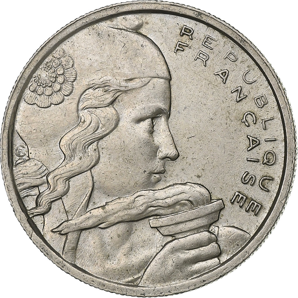 France, 100 Francs, Cochet, 1954, Copper-nickel, AU(55-58), KM:919.1