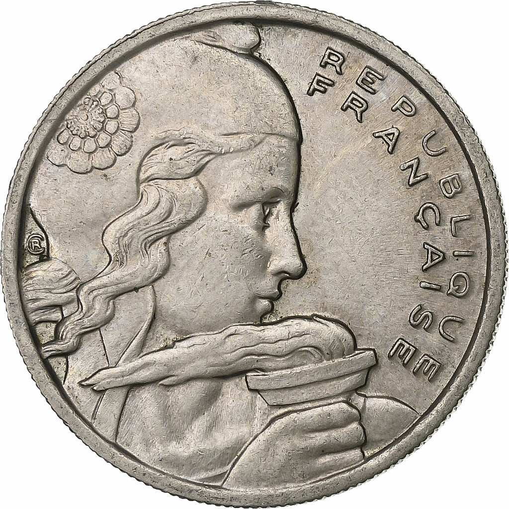 Frankrijk, 100 Francs, Cochet, 1955, Beaumont - Le Roger, Cupro-nikkel, PR