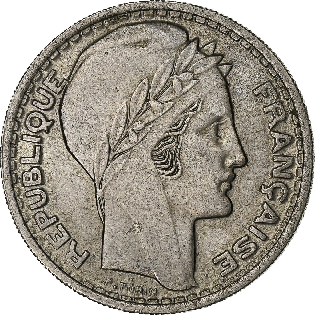 Francja, 10 Francs, Turin, 1945, Miedź-Nikiel, AU(50-53), KM:908.1