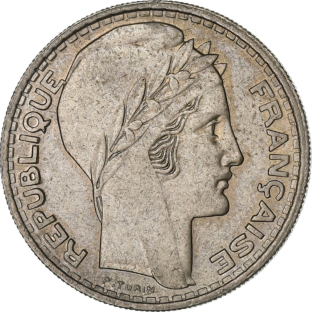 France, 10 Francs, Turin, 1945, Copper-nickel, VF(30-35), KM:908.1