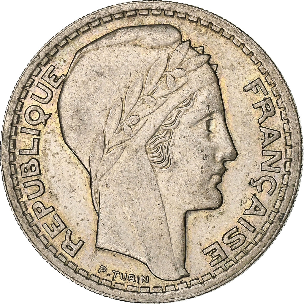 France, 10 Francs, Turin, 1947, Copper-nickel, AU(55-58), KM:908.1