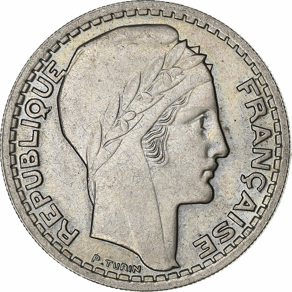 Francia, 10 Francs, Turin, 1947, Cobre - níquel, MBC+, KM:908.1