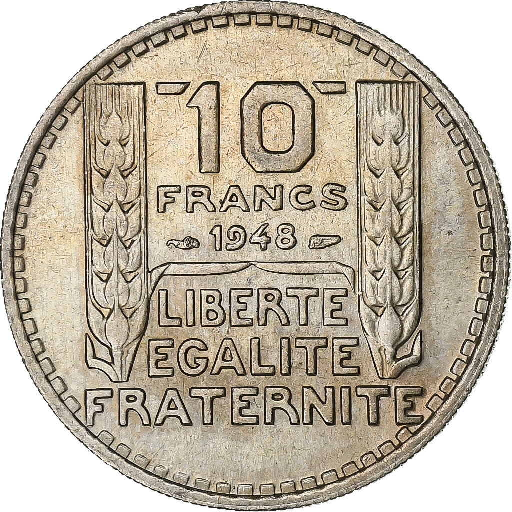 Francia, 10 Francs, Turin, 1948, Paris, Rame-nichel, SPL, KM:909.1