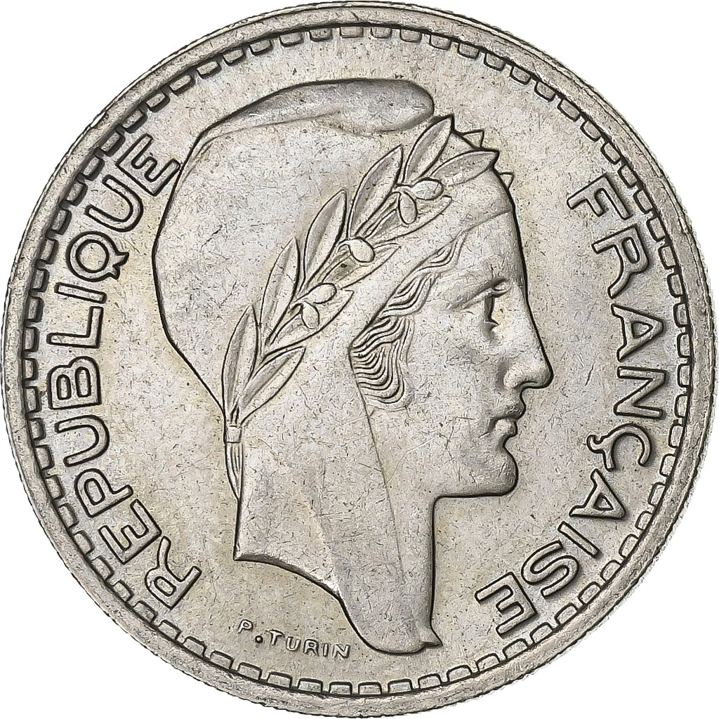 France, 10 Francs, Turin, 1948, Paris, Copper-nickel, AU(50-53), KM:909.1