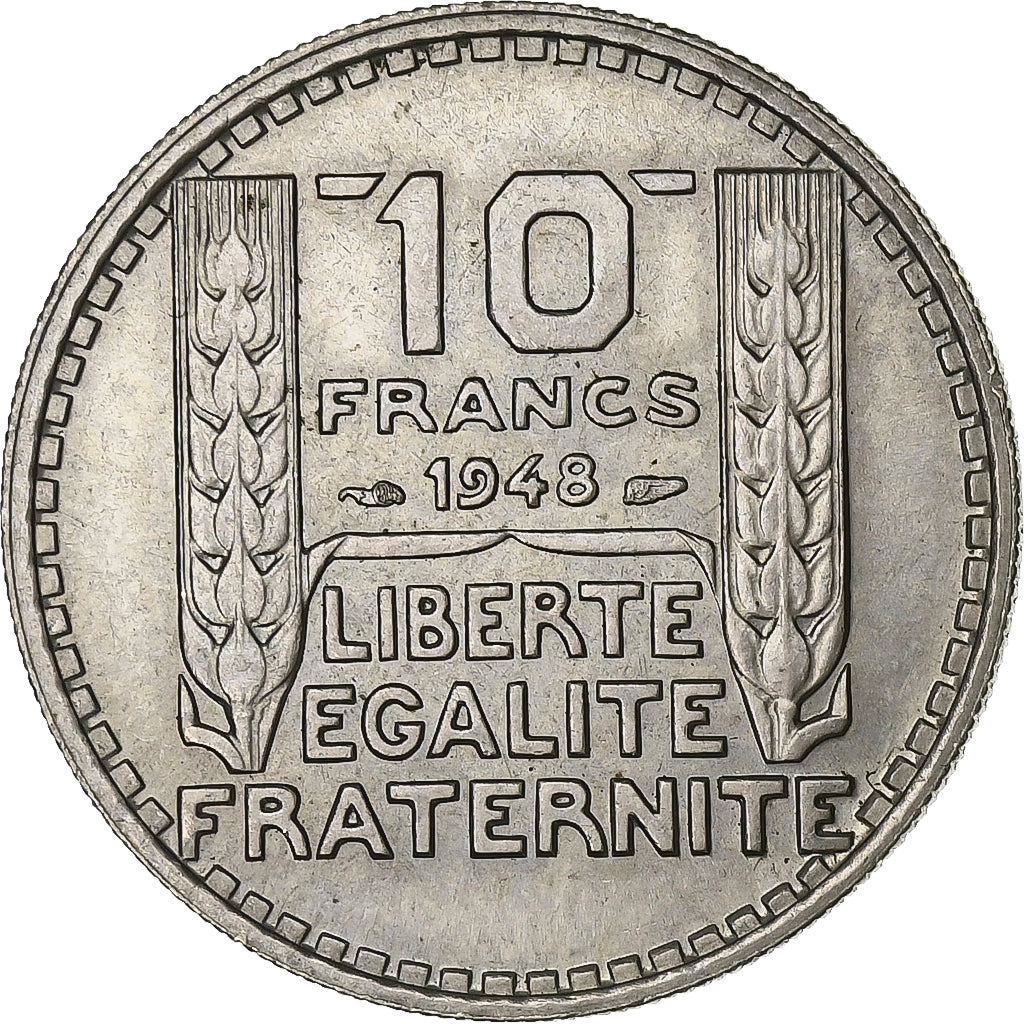 Francia, 10 Francs, Turin, 1948, Paris, Rame-nichel, SPL, KM:909.1