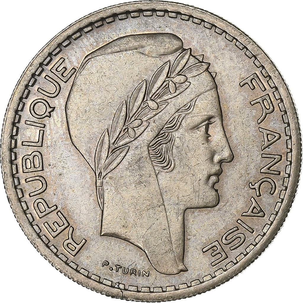 Francia, 10 Francs, Turin, 1948, Paris, Rame-nichel, BB, KM:909.1