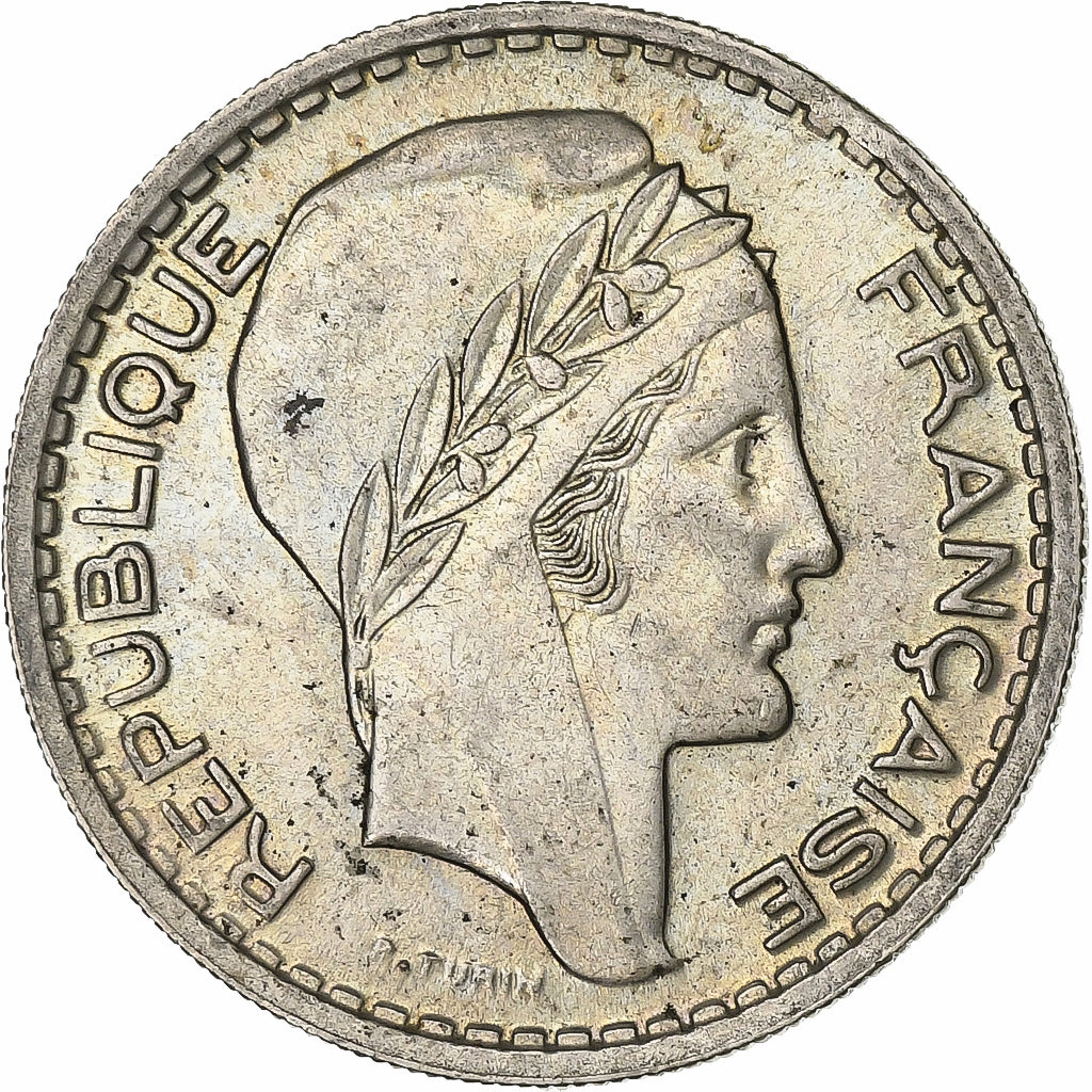 Francia, 10 Francs, Turin, 1948, Beaumont - Le Roger, Rame-nichel, BB, KM:909.2