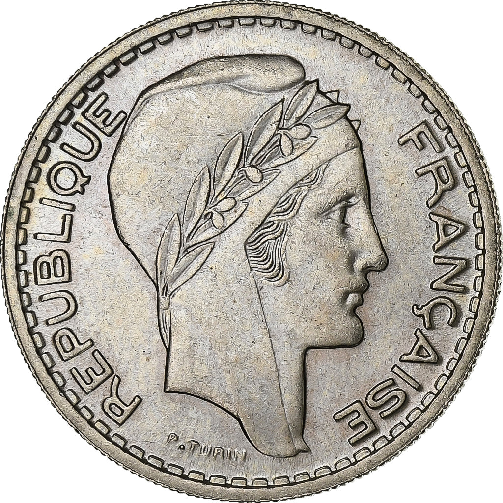 France, 10 Francs, Turin, 1949, Paris, Copper-nickel, MS(60-62), KM:909.1