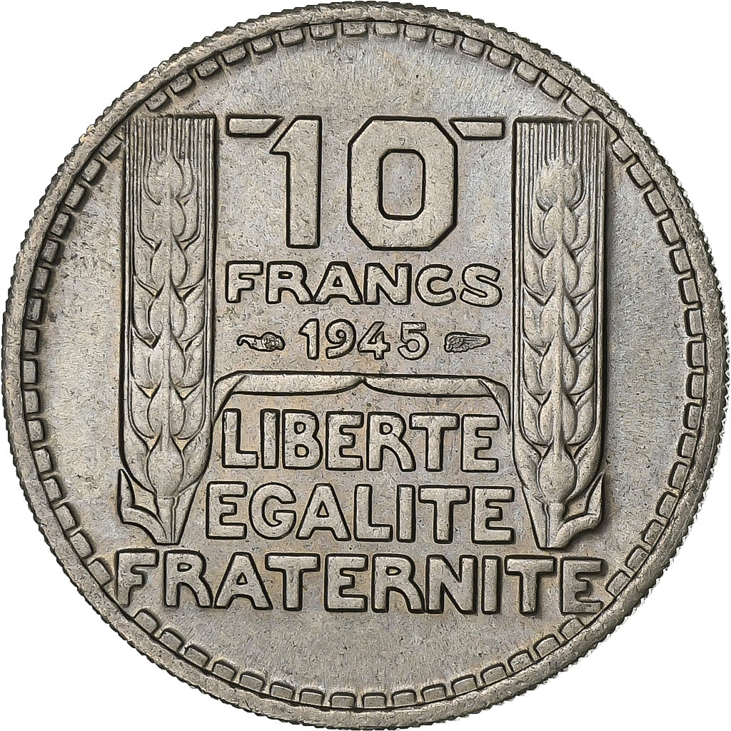 Frankreich, 10 Francs, Turin, 1945, Kupfer-Nickel, VZ+, KM:908.1