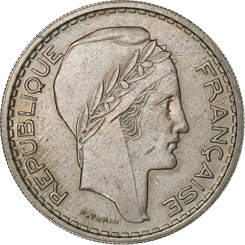 Frankreich, 10 Francs, Turin, 1947, Kupfer-Nickel, SS, KM:908.1