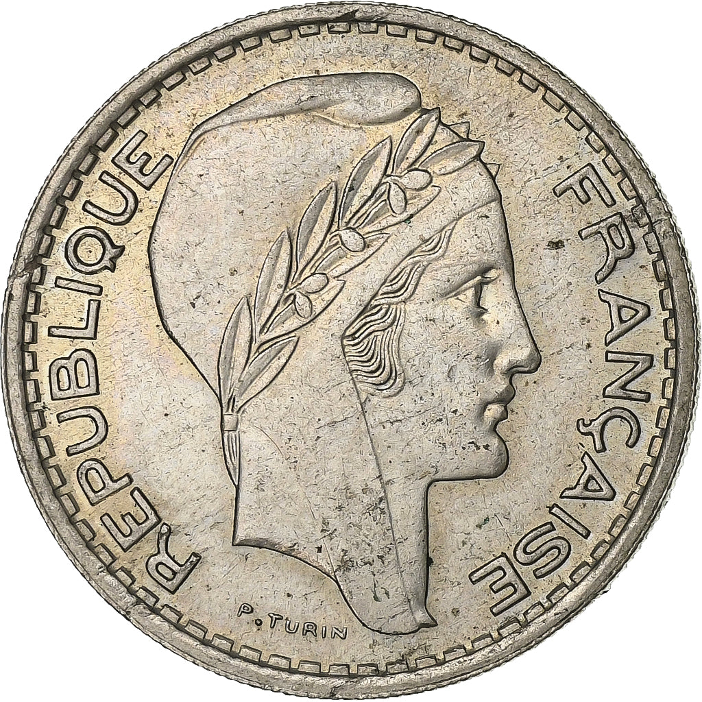 Francia, 10 Francs, Turin, 1947, Rame-nichel, BB+, KM:908.1