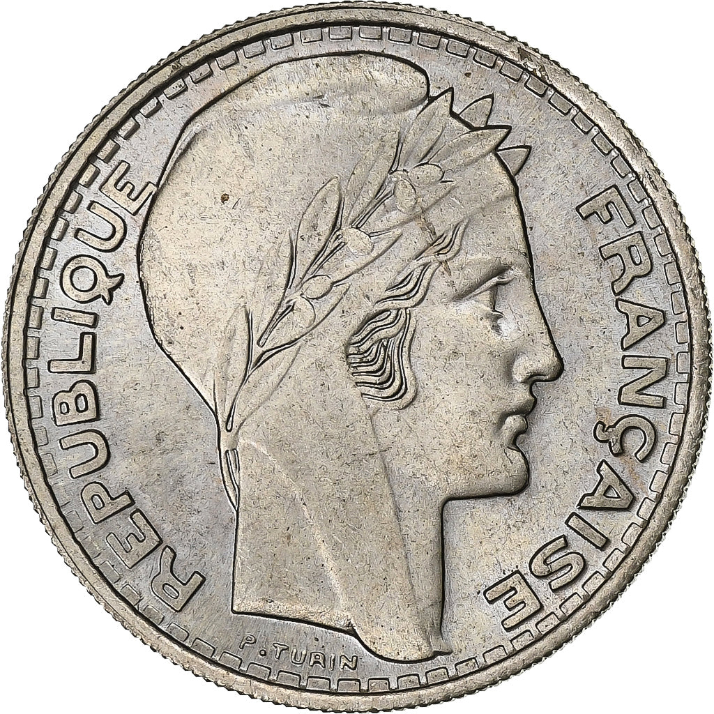 Frankrijk, 10 Francs, Turin, 1945, Paris, Cupro-nikkel, PR, KM:909.1