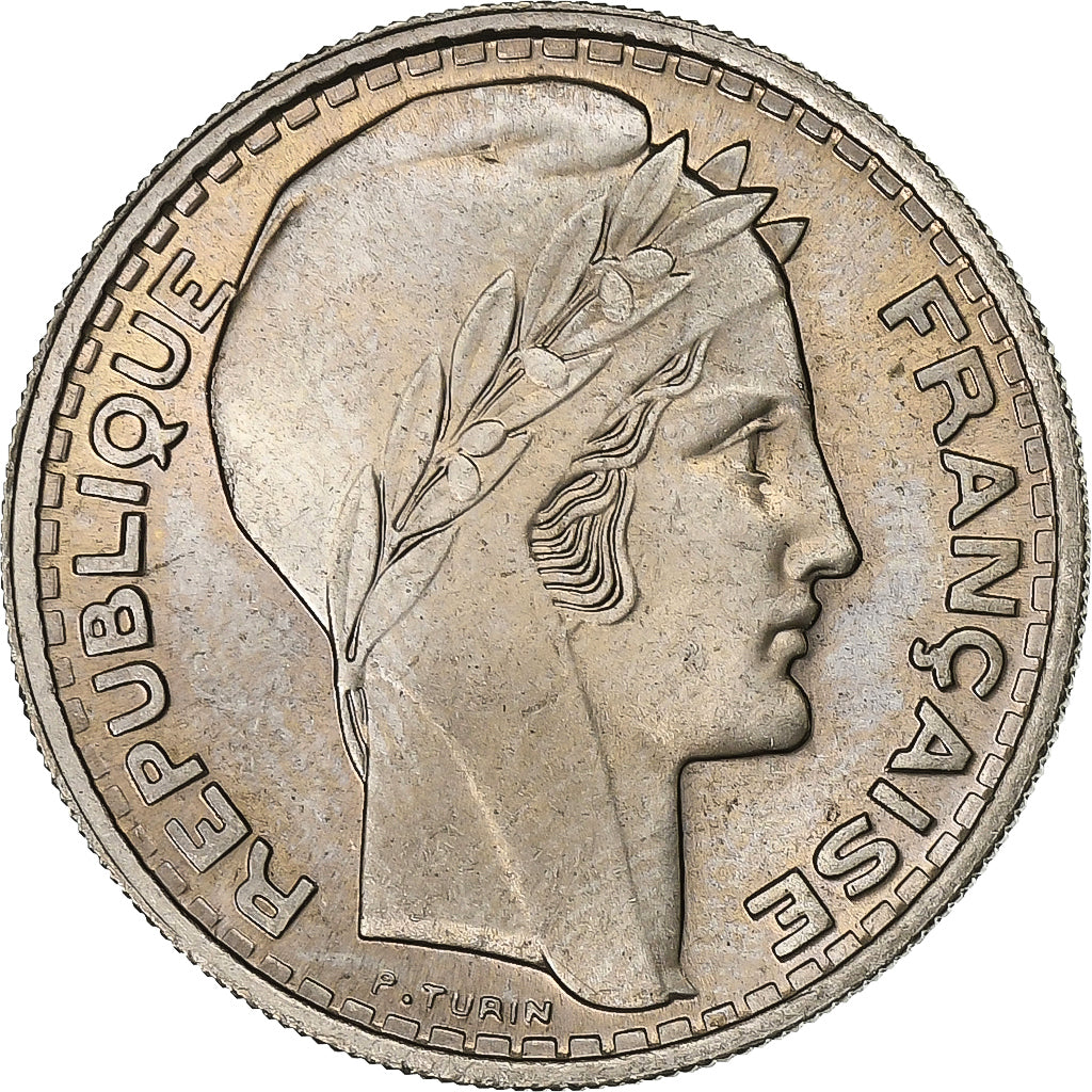 França, 10 Francs, Turin, 1945, Cobre-níquel, MS(60-62), KM:908.1