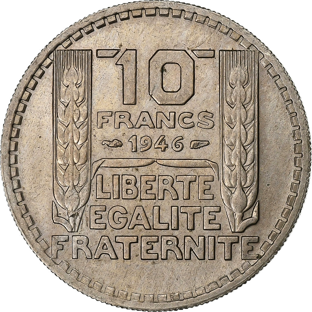 France, 10 Francs, Turin, 1946, Cupro-nickel, TTB, KM:908.1