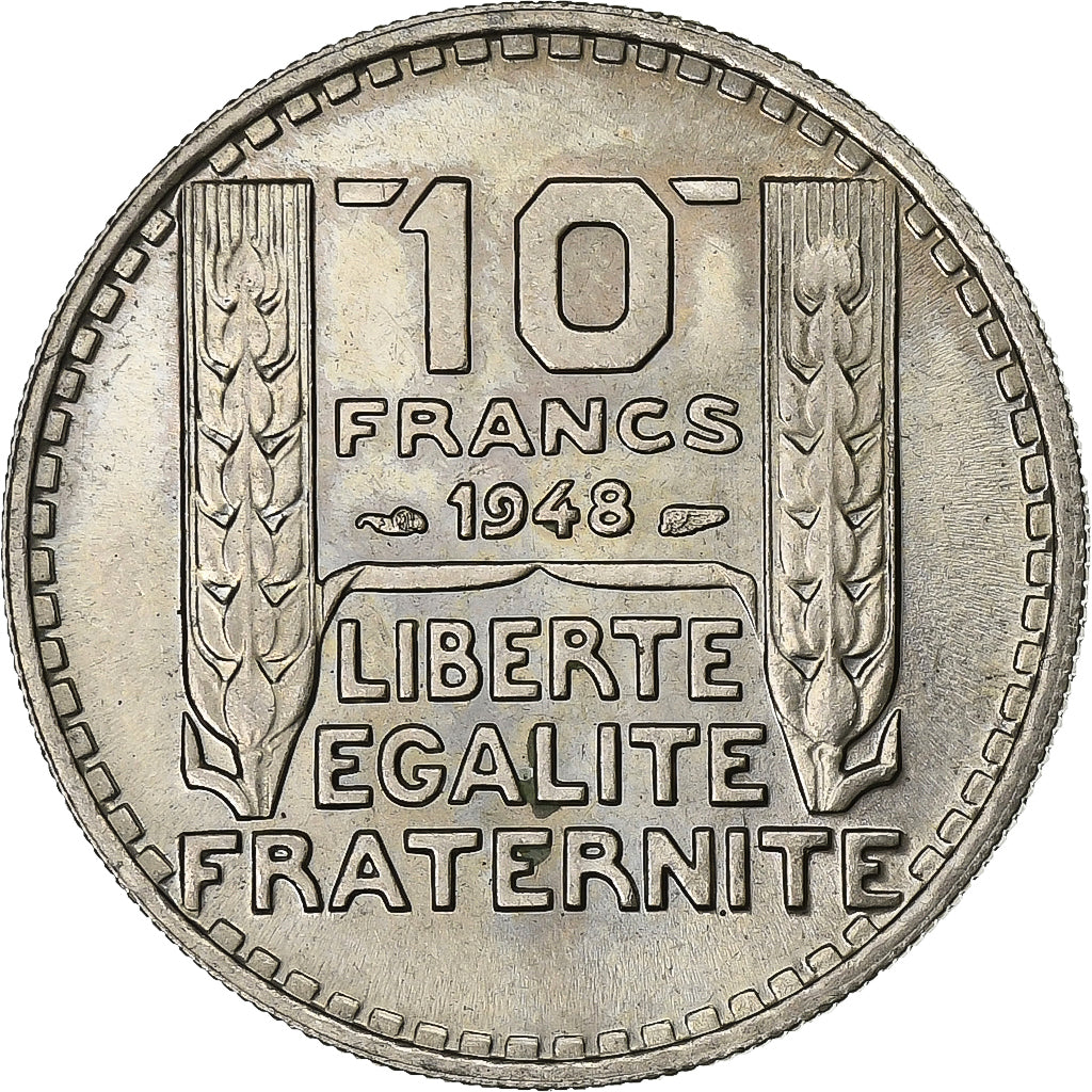 Francia, 10 Francs, Turin, 1948, Paris, Rame-nichel, SPL, KM:909.1