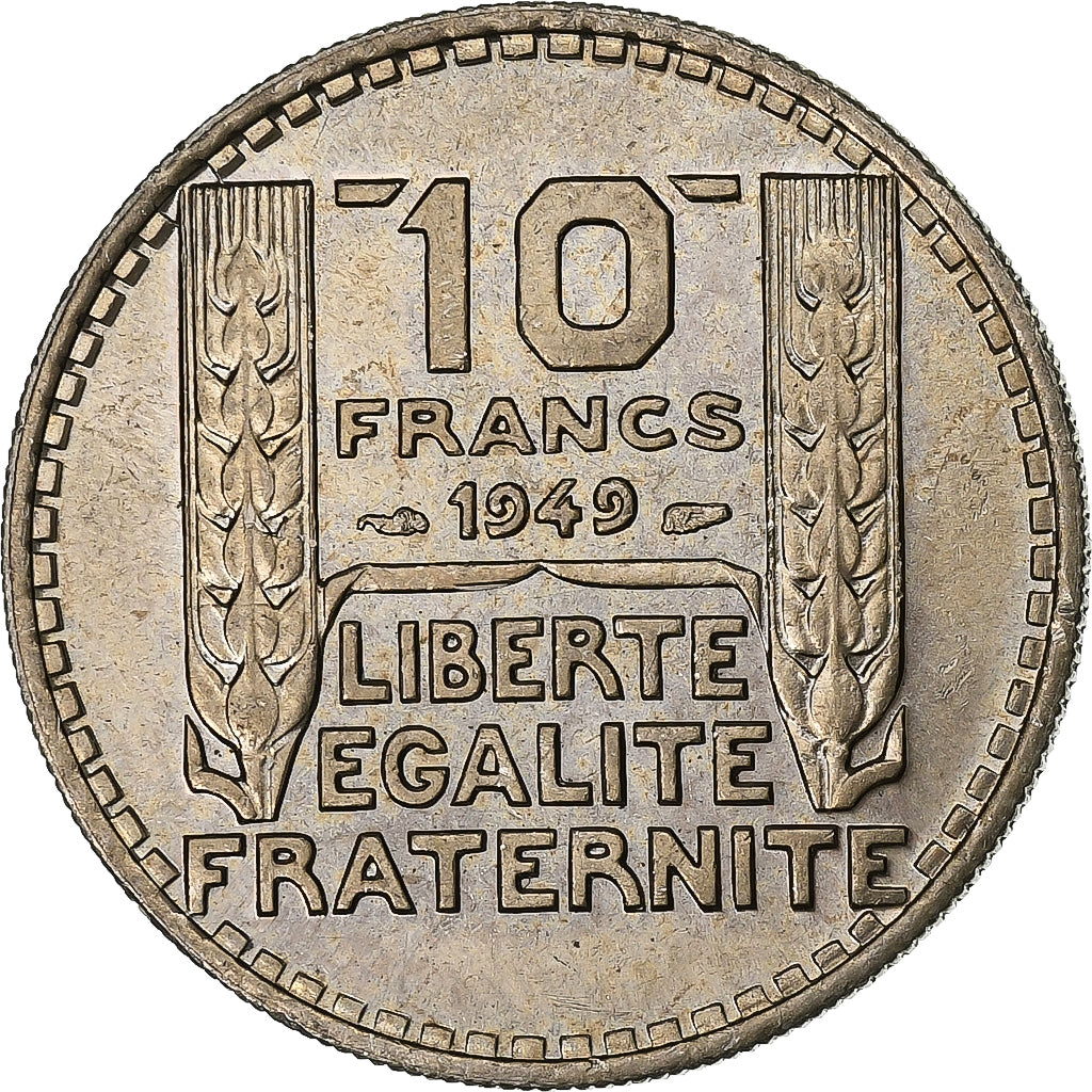 France, 10 Francs, Turin, 1949, Paris, Cupro-nickel, SUP, KM:909.1