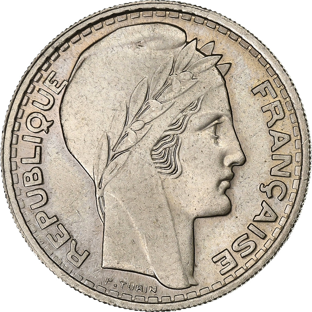Frankrijk, 10 Francs, Turin, 1945, Cupro-nikkel, UNC, KM:908.1