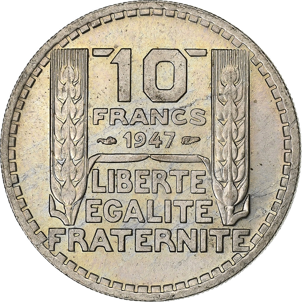 Francia, 10 Francs, Turin, 1947, Rame-nichel, SPL-, KM:908.1