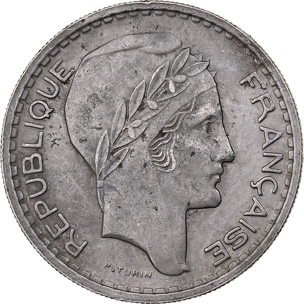 Frankreich, 10 Francs, Turin, 1947, Beaumont - Le Roger, Kupfer-Nickel, S